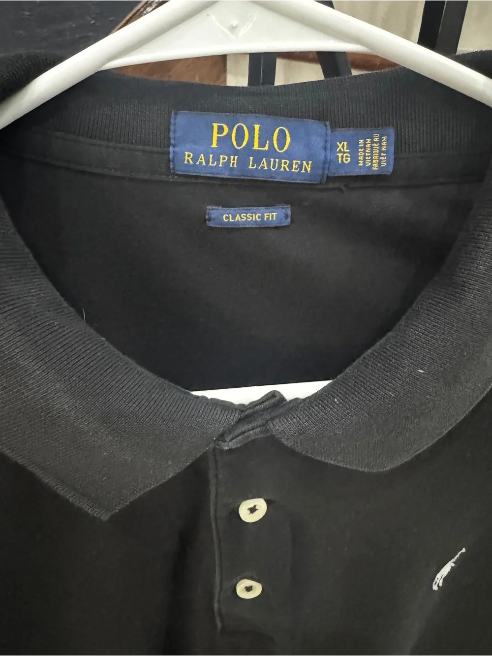 XL Polo by Ralph Lauren Men’s Black Classic Pique Polo Shirt